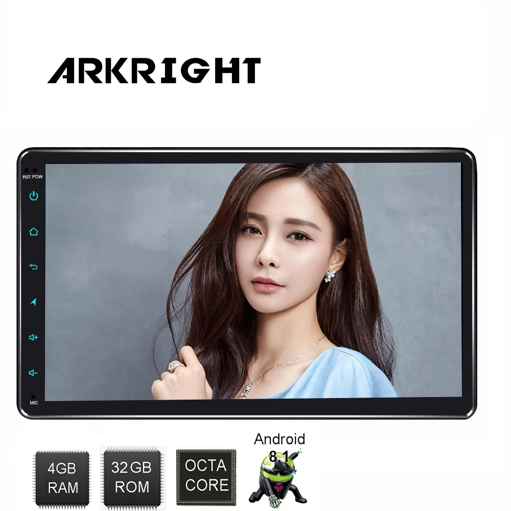 

New 9" Single Din Universal Car Radio DSP Wifi Rear View Camera GPS Navigation Andriod 8.1 Octa Core BT Music Multimedia Player