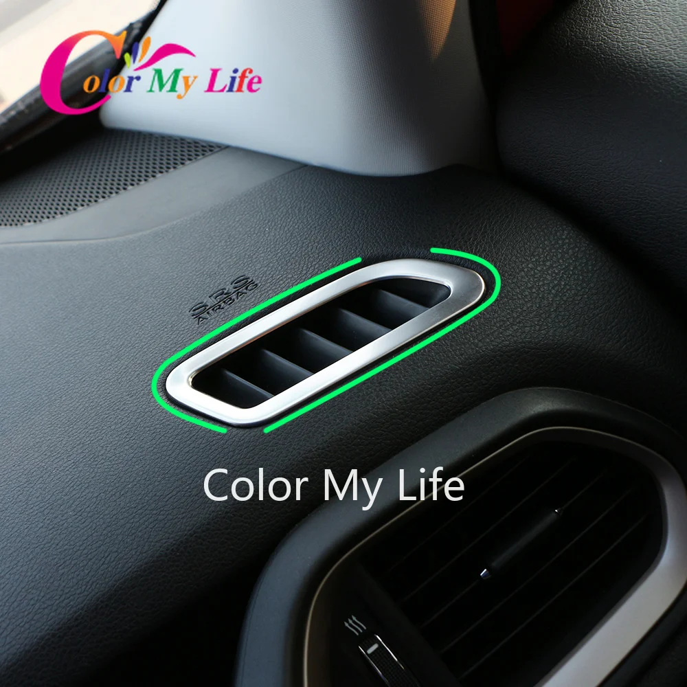 

Car Air Vent Outlet Trim for Jeep Renegade 2015 2016 2017 2018 2019 Accessories Car Air Conditioning Vent Cover Sticker Interior