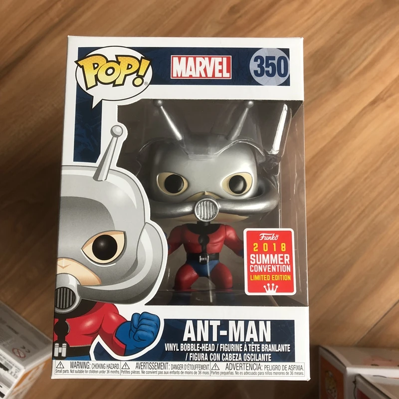 2018 SDCC эксклюзивный Funko pop Official Marvel: Classic Ant man #350 Man виниловая экшн фигурка