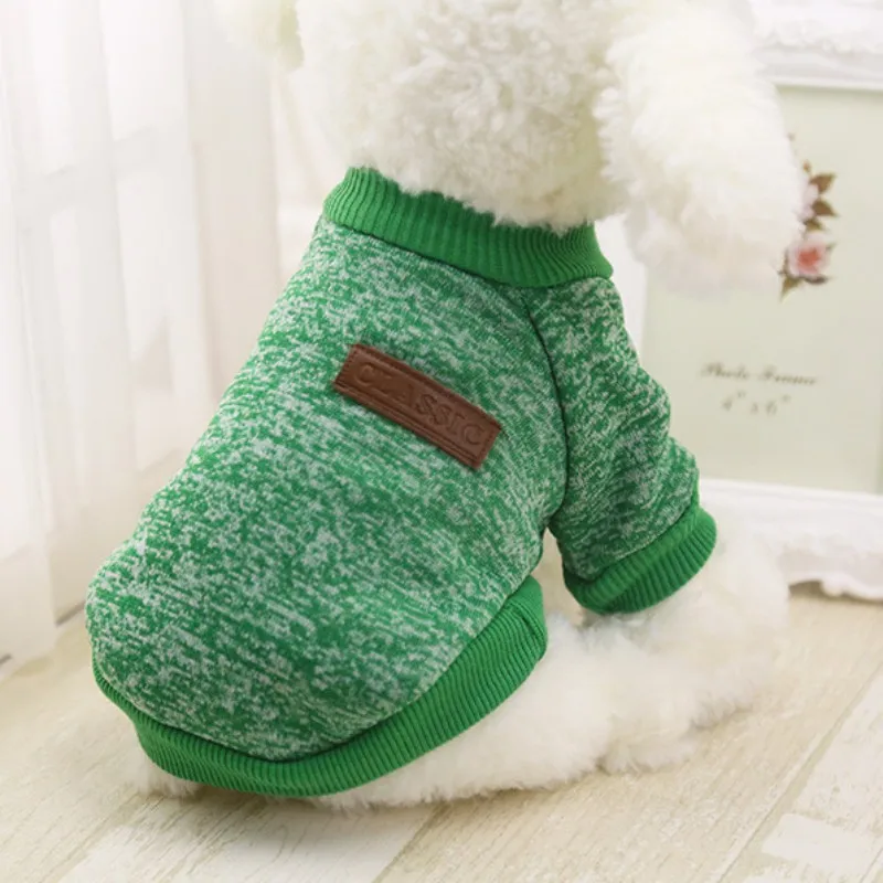 Модная теплая одежда для собак Зима одежда из хлопка Одежда для кошки пальто толстовки свитер одежда больших размеров для домашних животных