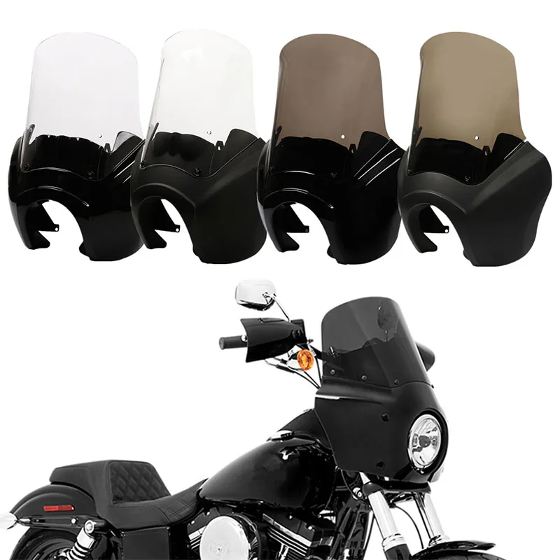 Мотоциклетные передние Обтекатели 15 ''ветровые дефлекторы для Harley Dyna Fat Street Bob