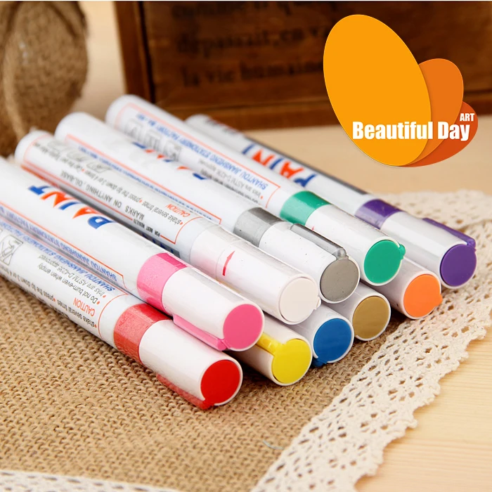 Good quality,Zhong Bai paint markers/permanent ink,12 pieces/lot