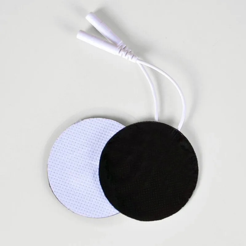 

20pcs Extra Medical Electrode Pad 4cm Round Non-woven Adhesive 2mm Pin Cable Conductive Gel Paster Patch Electrodem Sticker