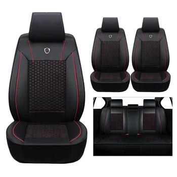 

High-quality (leather+silk) Car Seat Cover For Skoda Octavia 2 a7 a5 Fabia Superb Rapid Yeti super cars accessories-styling auto