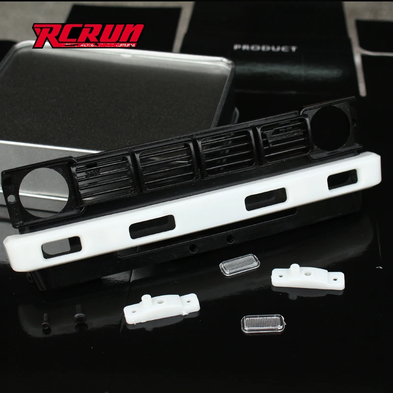

1/10 rc crawler model car upgrade accessories front bumper with lights sets for 1:10 scale rc tamiya buriser 4WD TF2 toys truck