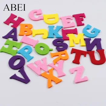 

100pcs Multicolor alphabet patch English Letter Felt Pads For Kids Handmade Accessories DIY Scrapbook Cards Making Decoration