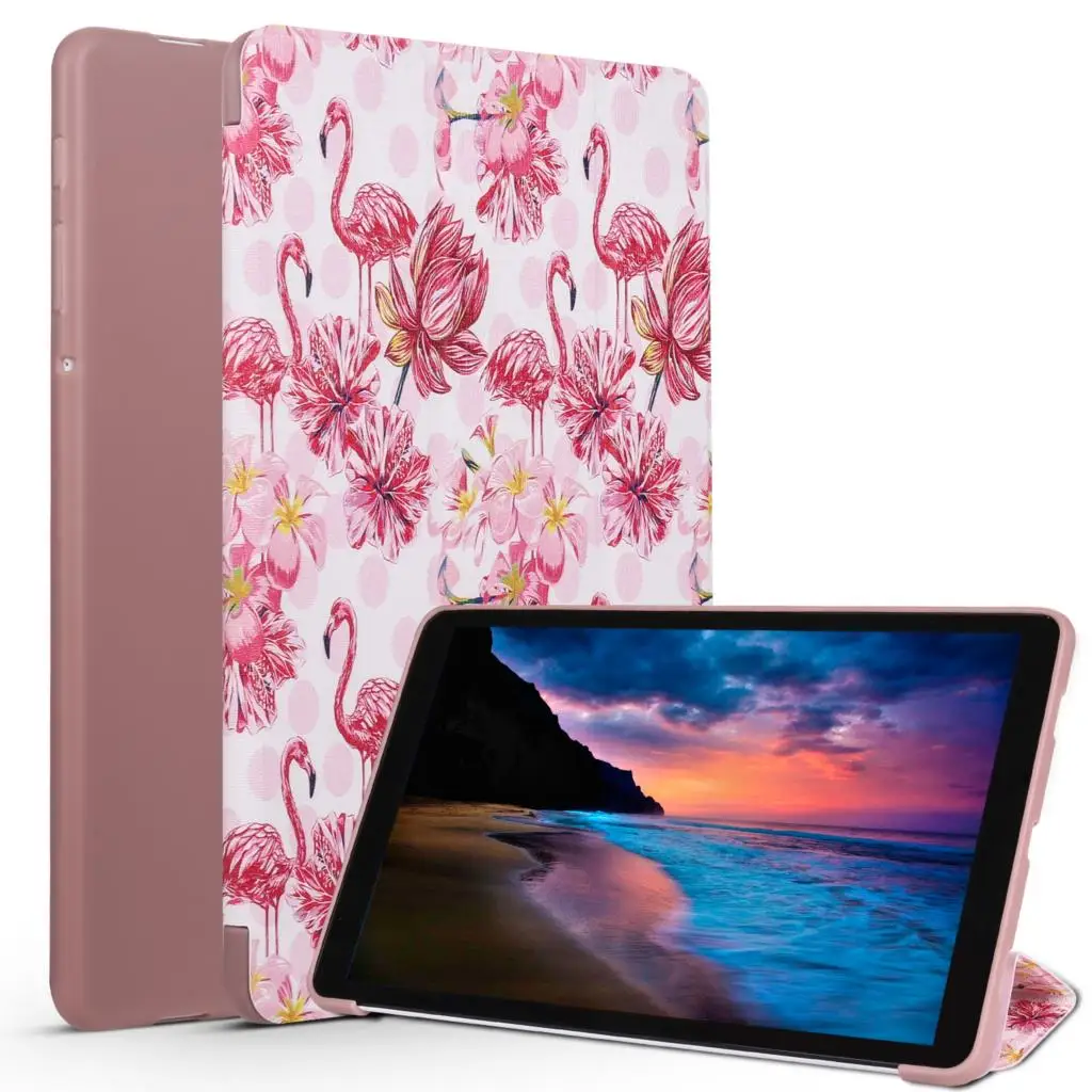 Ультратонкая кожа чехол для Samsung Galaxy Tab A2 10 5 дюймов 2018 SM T590 T595 T597 Магнитная