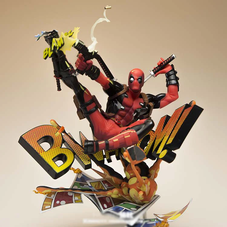 

anime figure game movie New X-men Marvel Deadpool Breaking The Fourth Wall Blam Complete Figure Model Toy 23cm