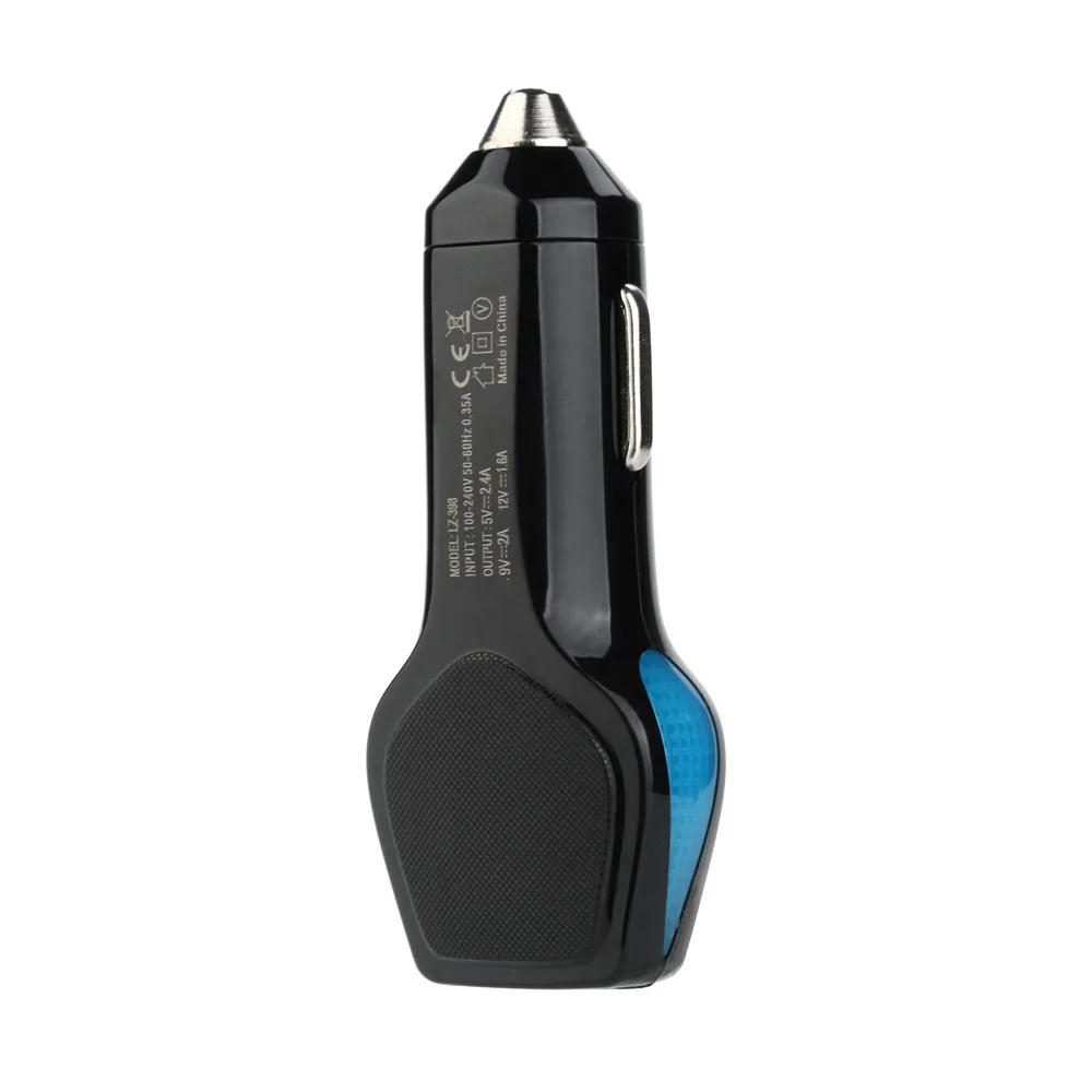 Мини-размер и красивый дизайн 5 в 2.4A автомобильное мини-USB Автомобильное зарядное устройство быстрый адаптивный зарядный адаптер для смартфона для iPod