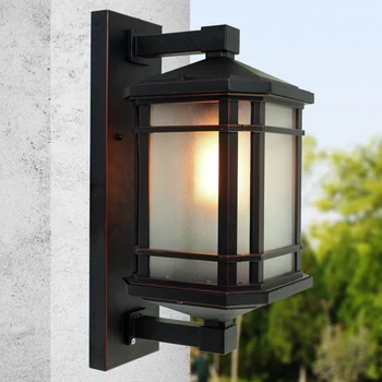 

Chinese style outdoor waterproof wall lamp Les Loges Du Park Hotel door courtyard and balcony wall light Z123409