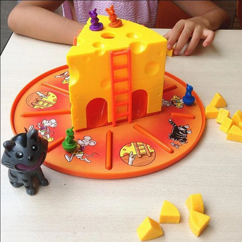 

Development of intelligence Child desktop toys mouse cat cake cheese parent-child educational toys Family Toys Holiday gifts