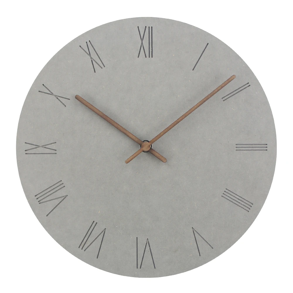 12 дюймов деревянные настенные часы простая в современном скандинавском стиле минималистские часы художественные европейские короткие деревянные настенные домашние декоративные часы бесшумные