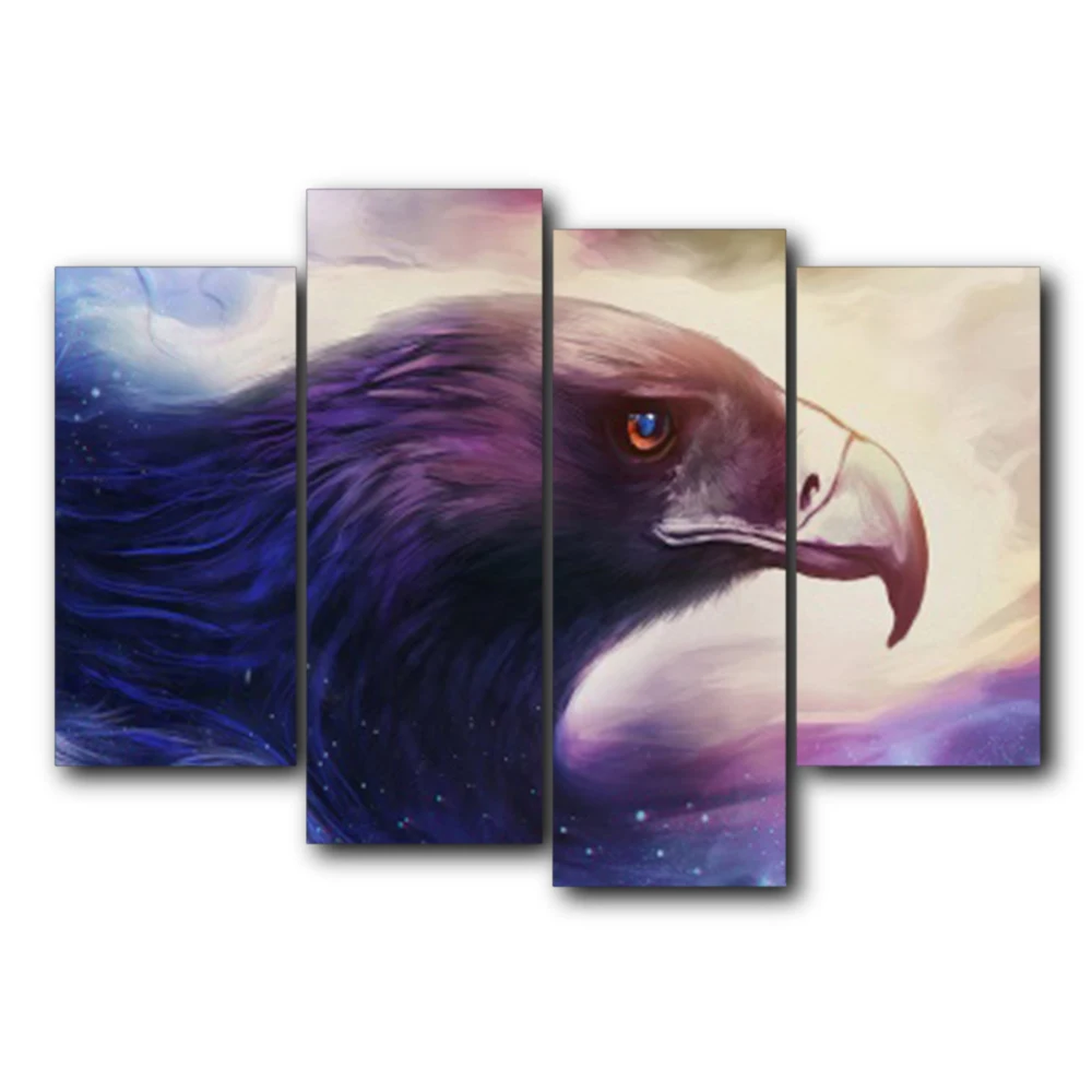 

Laeacoo Eagle Ambition Canvas Painting Prints Home Decoration Wall Art Paintings Pictures For Living Room Bedroom No Frame