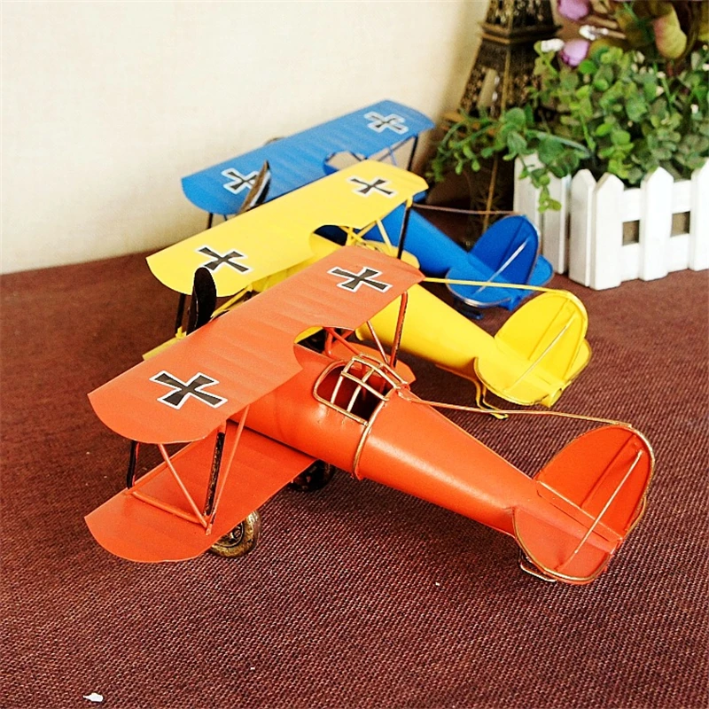 Vintage Flying Glider Planes Model Vehicles Crafts Iron Handcraft Plane