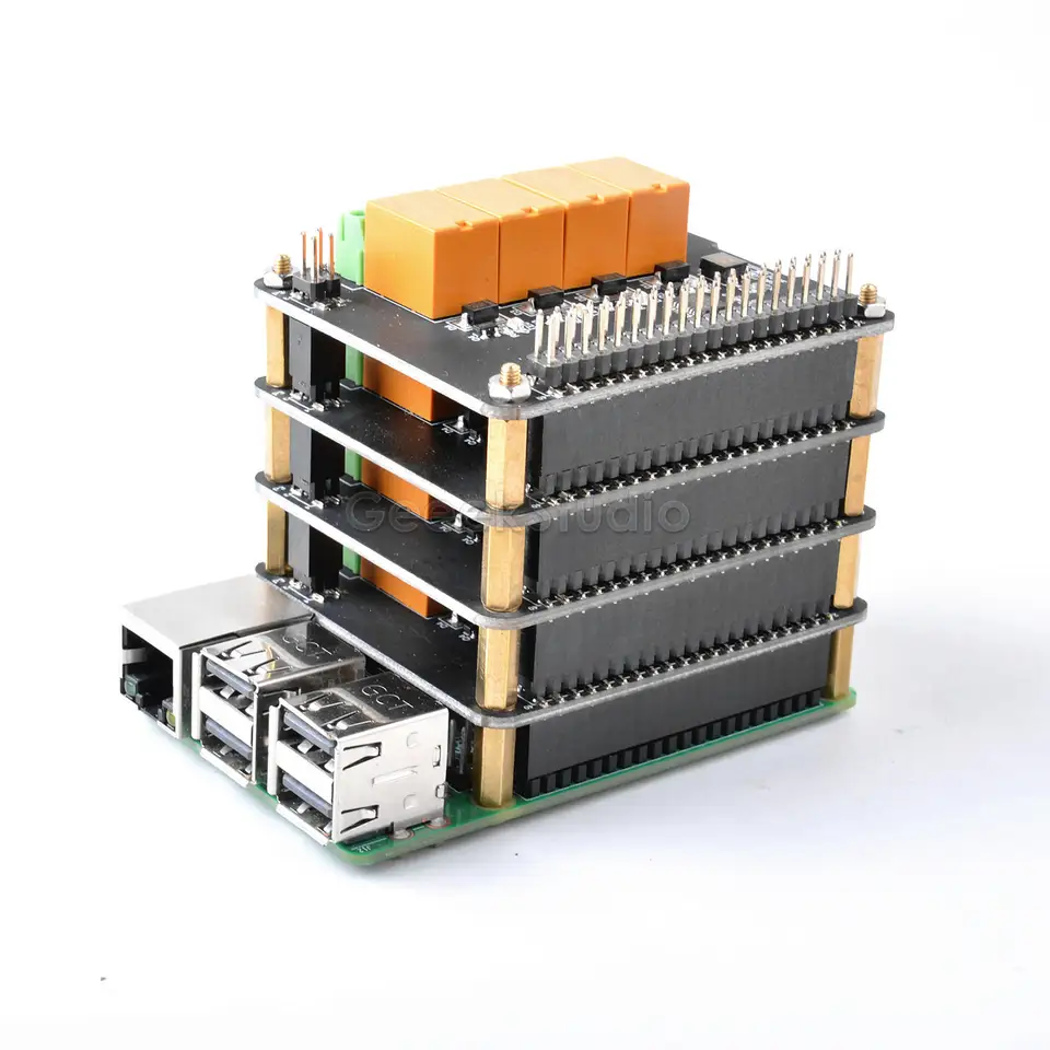 4 Channel Relay Hat Board For Raspberry Pi 4B/ 3B+ (Plus)/ 3B/ 2B image 6