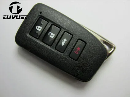 Smart Remote Key Shell Fob Keyless Entry Case 4 Buttons For Lexus IS/ES/GS/NX/RX Smart Card  with Emergency blade