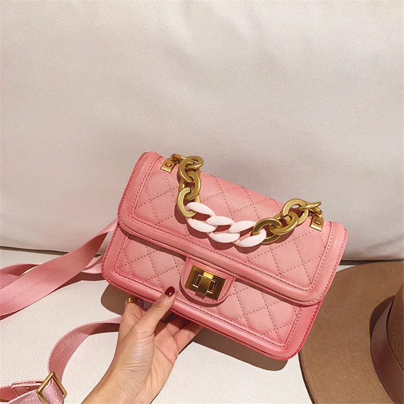 

2019 New Diamond Lattice Chain Shoulder Messenger Bags Famous Designer Women Purses and Handbags