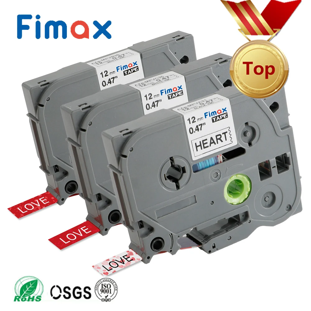 

Fimax 3 Pcs Pattern Tapes Gift label Ribbons Tze231 TZe-MPVA31 MPVB35 MPVC35 Label Tape Compatible for Brother P-touch Printer