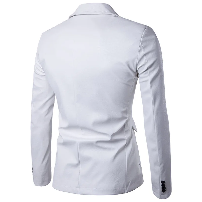 Costume Picture Mince Casual En As Blanc Nouveau Veste De as Noce Maxpa Cuir Robe Picture Moto Faux Homme Hommes la Blazers Pu p1afZ6xq