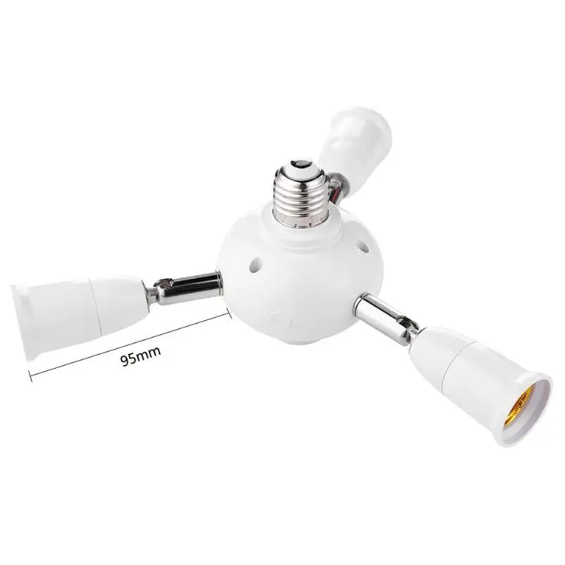 Регулируемая лампа адаптер E27 разветвитель для ламп база конвертер светильник база лампы преобразователь светильник держатель
