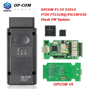 

OPCOM V5 for Opel 1.95 2014V PIC18F458 FTDI OP COM CAN BUS Flash Firmware update OBD OBD2 Car Diagnostic Auto Tool Scanner cable