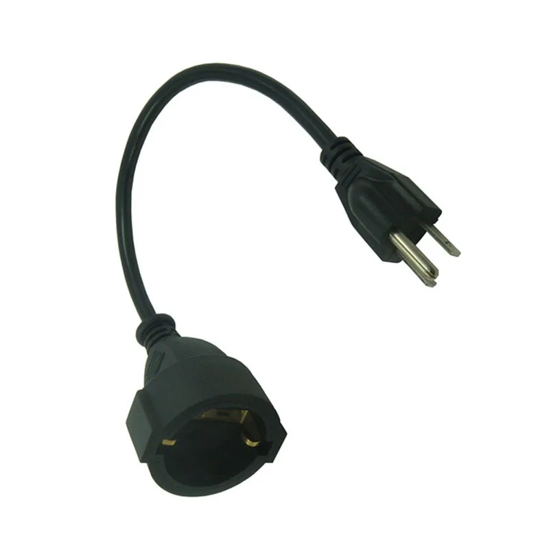 US 3PIN штепсельная Вилка для CEE 7/7 Европейского женского кабеля адаптера Schuko