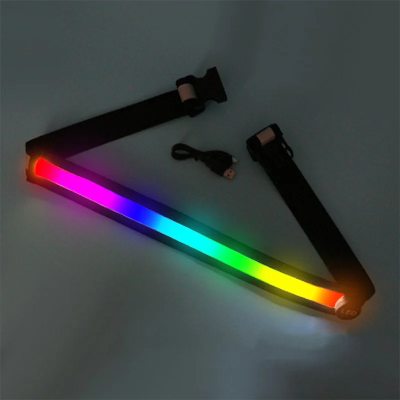 Светодиодный наездник для верховой езды с usb-зарядкой, многофункциональное регулируемое Защитное снаряжение разных цветов - Цвет: Многоцветный