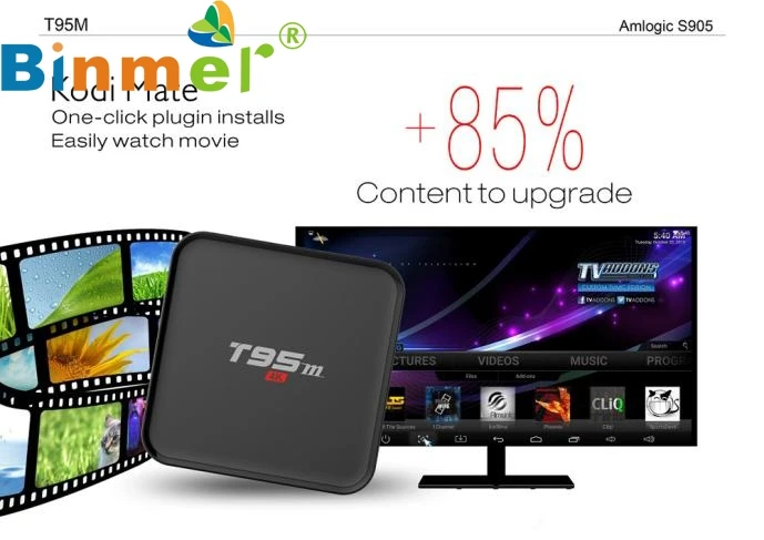 

Sunvell T95M TV Box Amlogic S905 QuadCore Android 5.1 Smart 4K HD WiFi 1GB+8GB US Plug LJJ0110