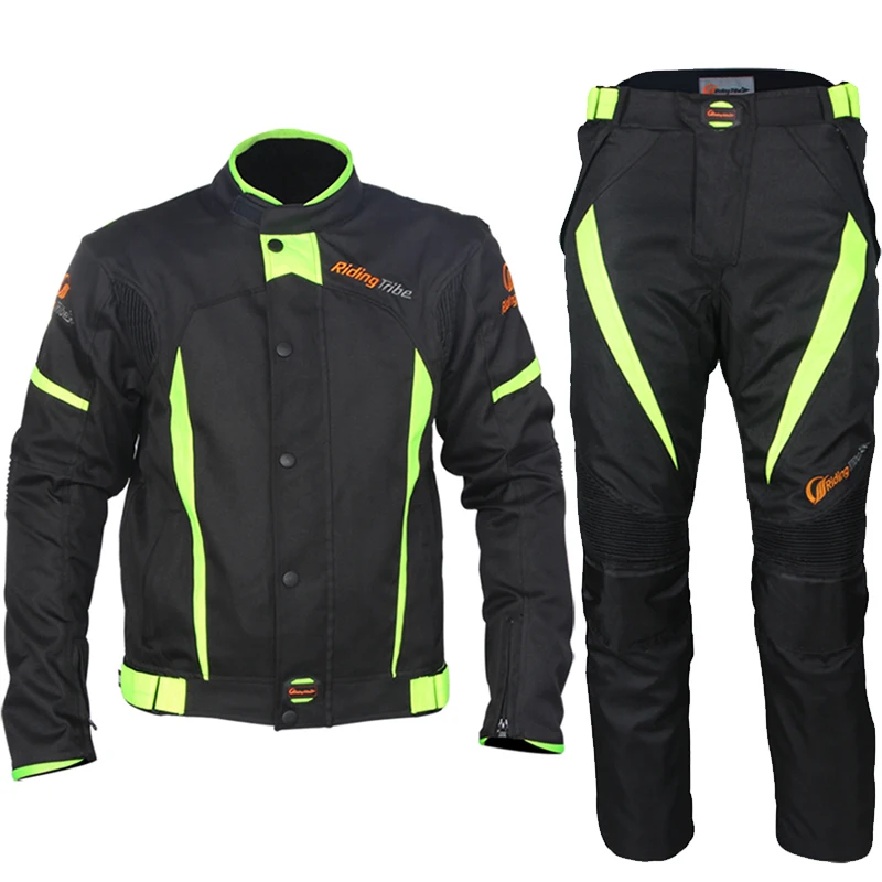 

Motocross suit riding tribe motorcycle racing suit off-road jackets pants suit waterproof Rally with linning and protectors S37