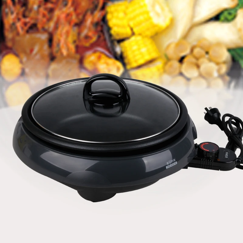 Eupa 220V/1300W Multifunction Electric Hotpot Non stick Separable