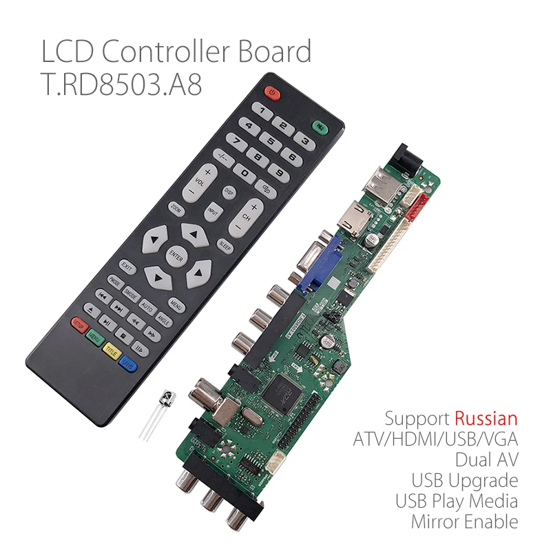 T.RD8503.A8 Универсальный ЖК дисплей светодиодный ТВ контроллер драйвер платы