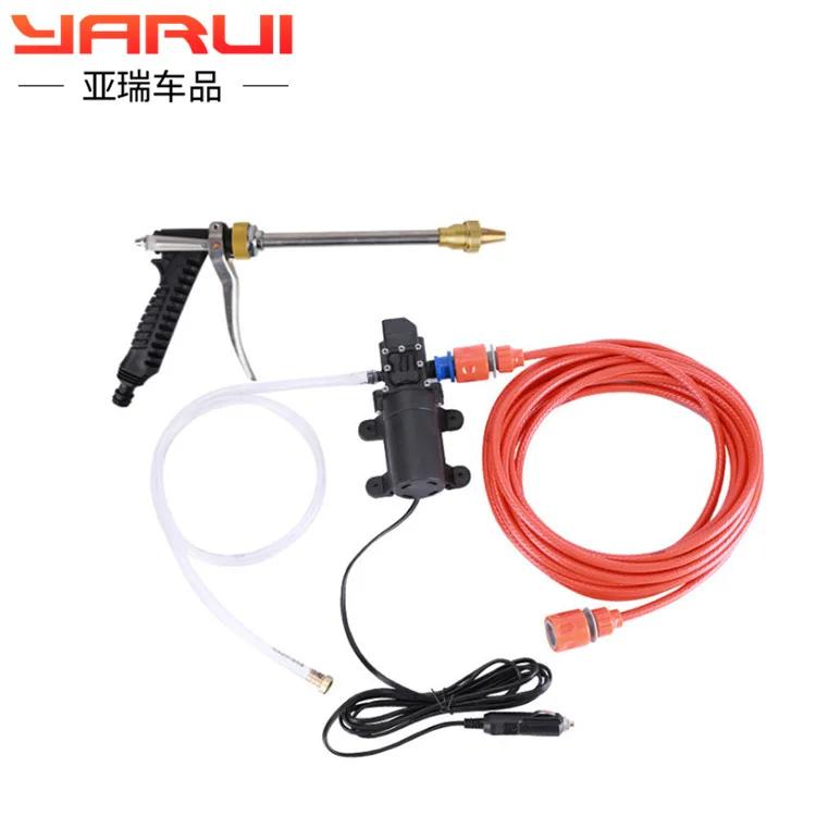 

Single Pump Portable Car Washing Unit 12V Household 220V High Pressure Machine Brushing Water Gun Washing Artifact