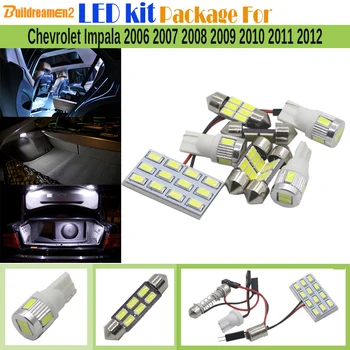 

Buildreamen2 8 x Car 5630 SMD Interior LED Bulb LED Kit Package White Map Dome Courtesy Light For Chevrolet Impala 2006-2012