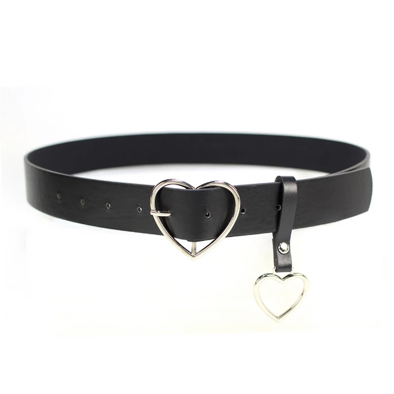 

2018 Vintage PU Leather Belts For Women Heart Shaped Buckles Waist Belt High Quality Ladies Elastic Corset Belt Cinturones Mujer