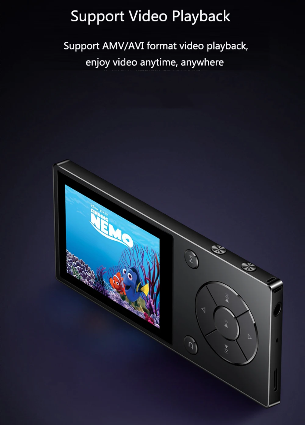 HIFI музыкальный MP3 плеер без потерь с Bluetooth 2," TFT цветной экран Встроенный динамик MP3 Поддержка TF карты до 128G