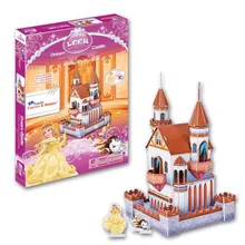 Candice guo 3D пазл Набор для творчества игрушка бумажная Строительная Модель Сборка ручной работы игра Leer Принцесса Мини-замок девочка розовый сон подарок 1 комплект