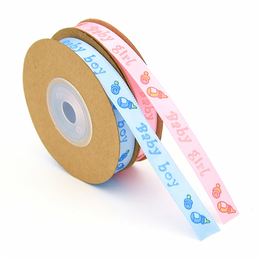 

10Yards 10mm Baby Bottle Grosgrain Ribbon Tape For Craft Needlework Decarotions Satin Ribbons Handcraft DIY Bow Accessories