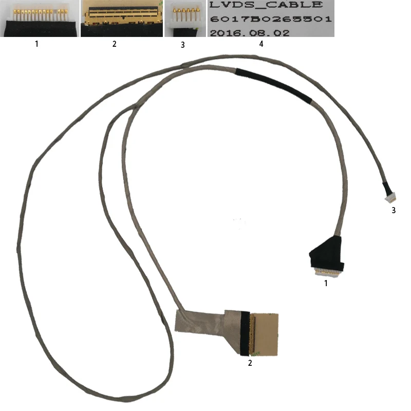 

New LCD LED Video Flex Cable For TOSHIBA Satellite C650 C650D C655 C655D 15.6"(With camera connector) 6017B0265501