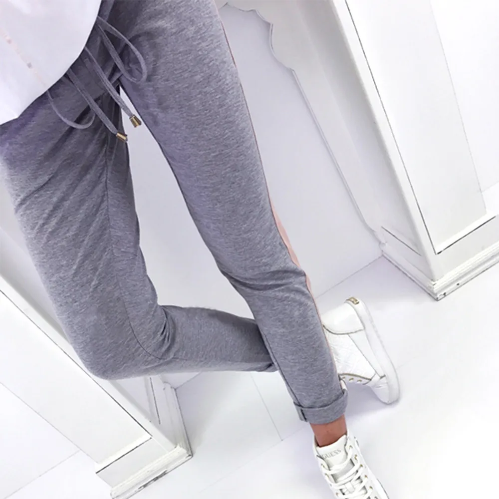 Telotuny women pants Patchwork Daily casual Striped pants women women pants summer pencil pants female JL 20