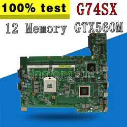 G74SX материнской GTX560M3D 12 памяти для ASUS G74SX G74S материнская плата для ноутбука G74SX плата G74SX тест материнской платы 100% OK