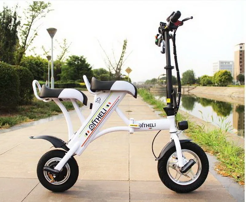 Top 261012/Folding electric bicycle / mini battery car / male on behalf of the drive lithium single double adult step scooter 22