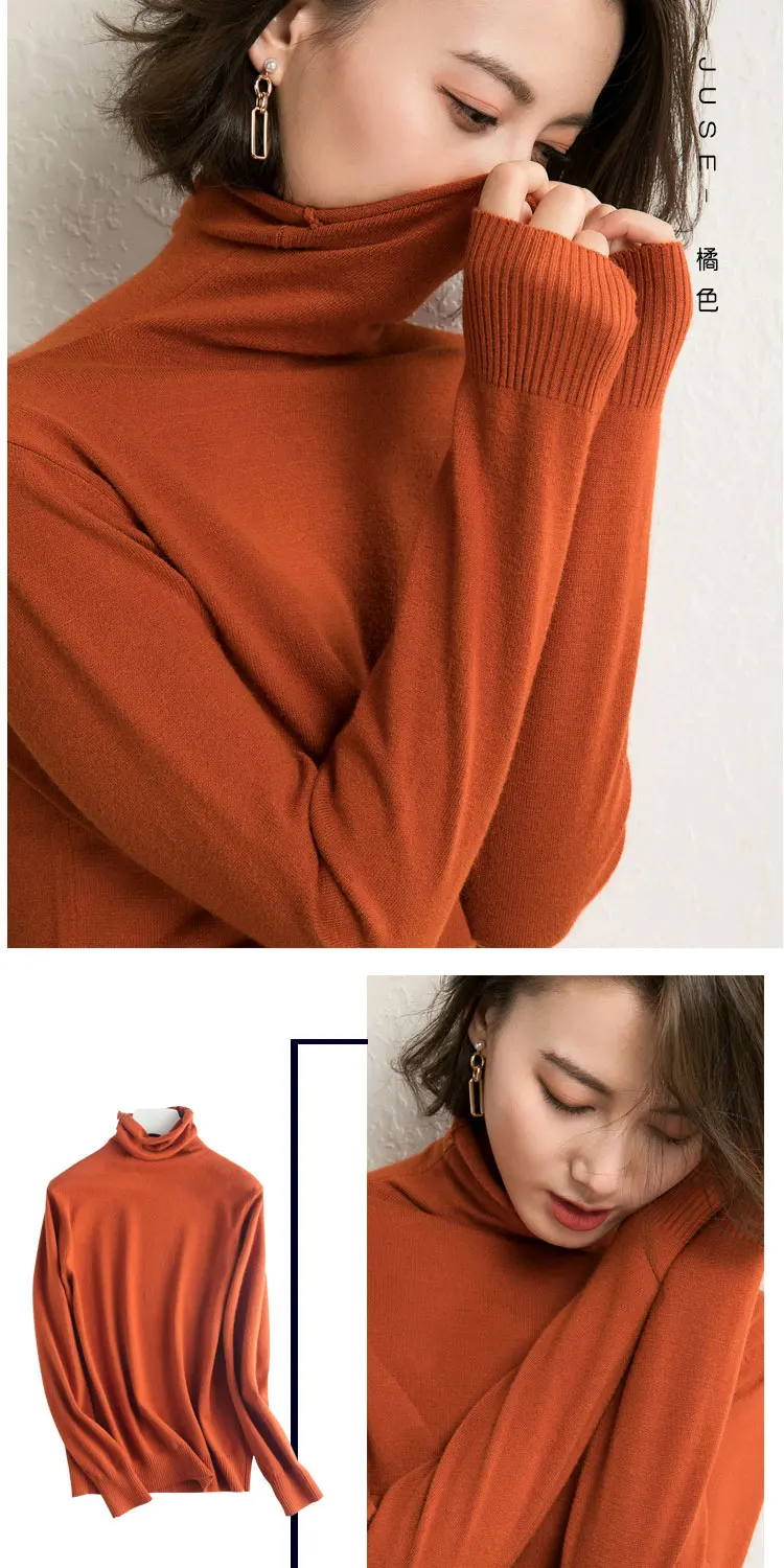 Korean Sweater Turtleneck Street Wear Outfit OG0702