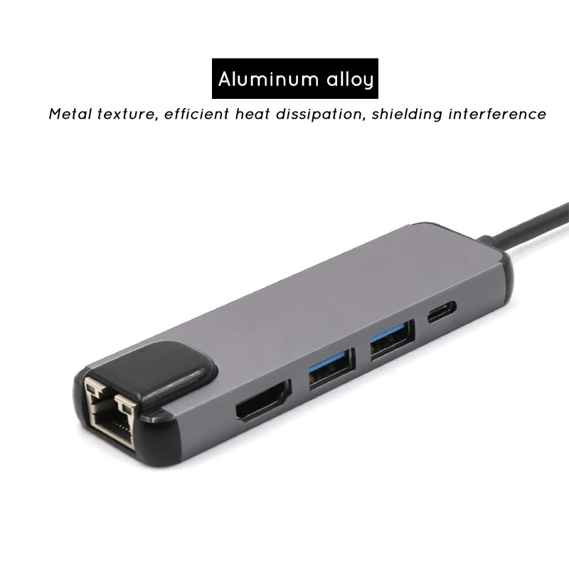  Type C USB C Hub USB to Gigabit Ethernet Rj45 1000M Lan HDMI USB Adapter for Macbook Pro Thunderbol