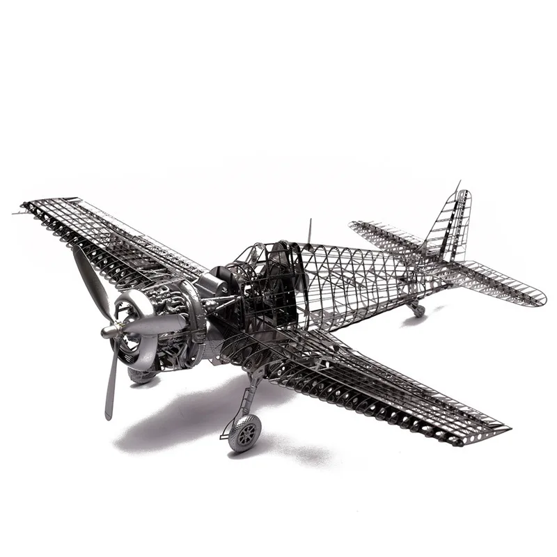 1:48 ГРУММАН F6F Hellcat Складное крыло весело 3d из металла DIY Миниатюрная модель Наборы