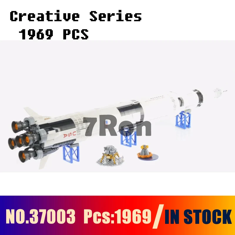 

Compatible with Legoingly creator 21309 Models building toy 37003 1969pcs Saturn V Launch Vehicle Building Blocks toys & hobbies