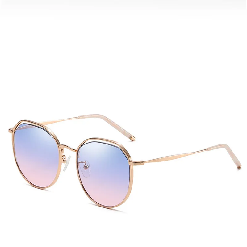 Высококачественные Круглые Солнцезащитные очки женские брендовые дизайнерские HD градиентные негабаритные Винтажные Солнцезащитные очки женские солнцезащитные очки для женщин UV400