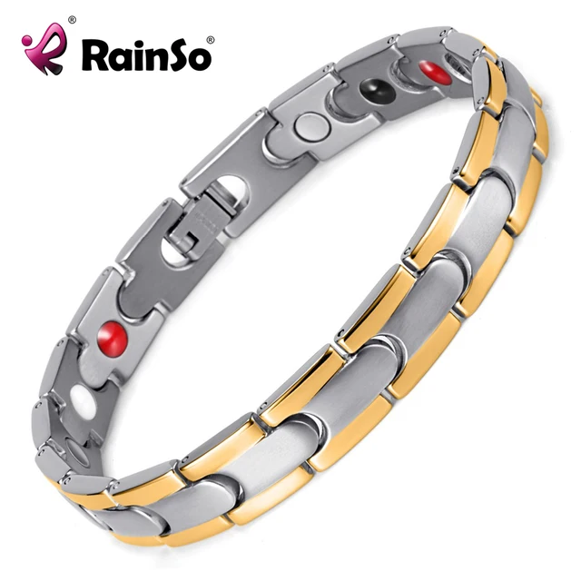 Healing Magnetic Bracelet Men Woman 316l Stainless Steel Healing Magnetic Bracelet Men Woman 316l Stainless Steel Silver Hand Chain Osb