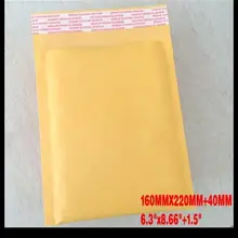 Упаковочные пакеты 16 см X 22 см 50 шт/партия крафт-бумага пузырьковый конверт с мягким вкладышем почтовый пакет с пузырьками для доставки посылки