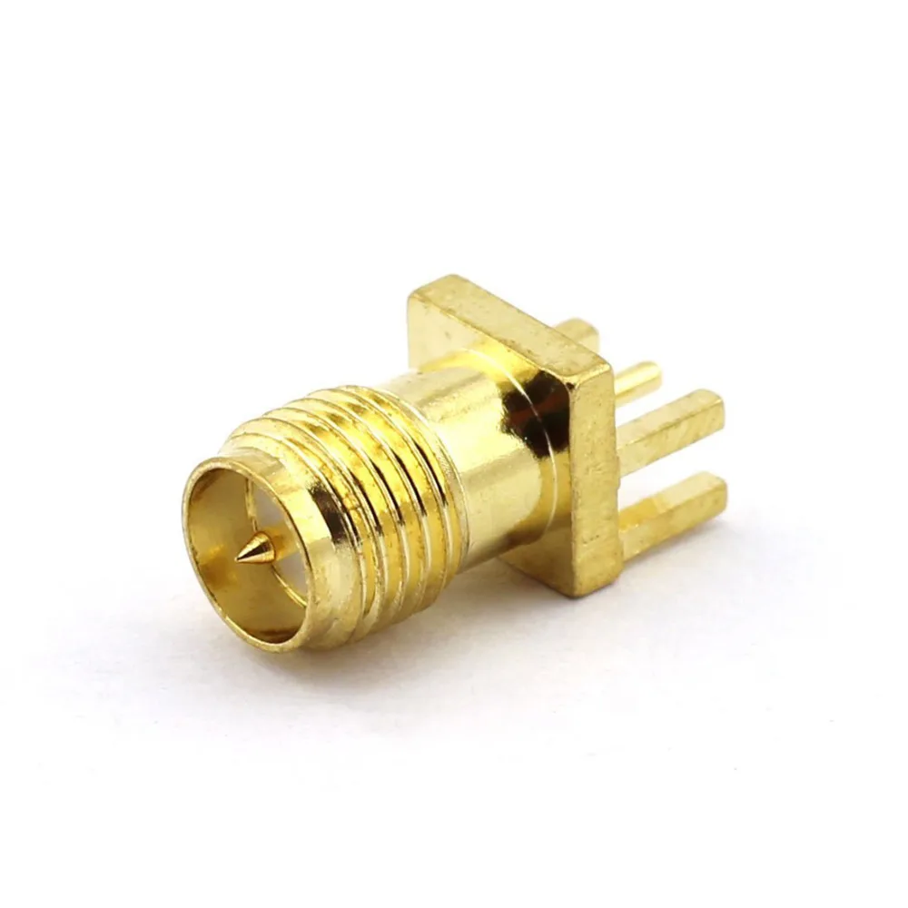 Edge PCB Mount Board Receptacle RP SMA Female Straight Connector