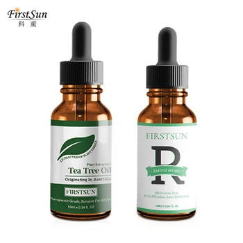 

2pc Firstsun Retinol Vitamin A/C/E Serum Essence Moisturizer Anti Wrinkle Aging Face Serum Acne Treatment Tea Tree Essential Oil